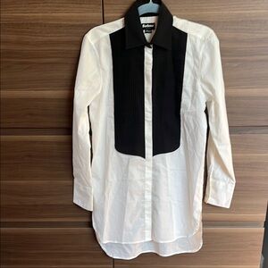Barbour gold label X Temperley tuxedo shirt. Size 8 EUC
